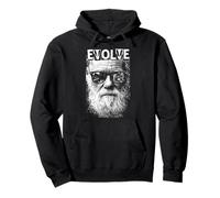 Charles Darwin Evolve Retro Vintage Pop Art Scienza Felpa con Cappuccio