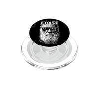 Charles Darwin Evolve Retro Vintage Pop Art Scienza PopSockets PopGrip per MagSafe