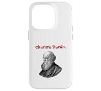 Charles Darwin (Grafica illustrazione minimalista) Custodia per iPhone 14 Pro