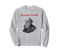 Charles Darwin (Grafica Illustrazione Minimalista) Felpa