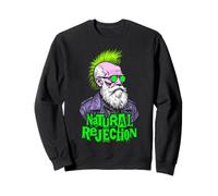 Charles Darwin Punk Selezione Naturale Rifiuto Scienza Divertimento Felpa
