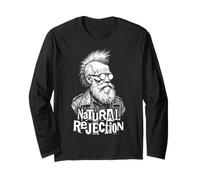 Charles Darwin Punk Selezione Naturale Rifiuto Scienza Divertimento Maglia a Manica
