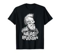 Charles Darwin Punk Selezione Naturale Rifiuto Scienza Divertimento Maglietta