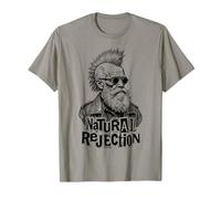 Charles Darwin Punk Selezione Naturale Rifiuto Scienza Divertimento Maglietta