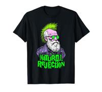 Charles Darwin Punk Selezione Naturale Rifiuto Scienza Divertimento Maglietta