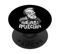 Charles Darwin Punk Selezione Naturale Rifiuto Scienza Divertimento PopSockets PopGrip Adesivo