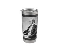Charles Darwin Ritratto Evoluzione Scienziato Naturalista Bicchiere termico in acciaio inox doppia parete