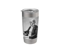 Charles Darwin Ritratto Evoluzione Scienziato Naturalista Bicchiere termico in acciaio inox doppia parete