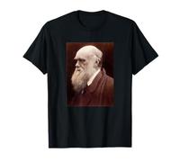Charles Darwin Ritratto Evoluzione Scienziato Naturalista Maglietta