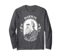Charles Darwin Shirt - Maglietta evoluzione del Papa della Scienza Maglia a Manica