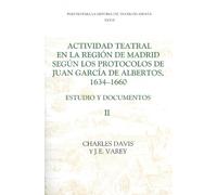Charles Davis Actividad teatral en la región de Madrid según los pro (Tascabile)