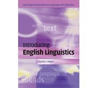 Charles F. Meyer Introducing English Linguistics (Tascabile)