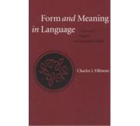 Charles Fillmore Form and Meaning in Language (Copertina rigida) Lecture Notes