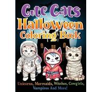 Charles King Cute Cats Halloween Coloring Book (Tascabile)