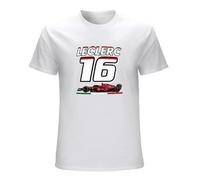 Charles Leclerc Fashion T-Shirts Race Male Graphic Streetwear Tee Racing Mens Tee T-Shirt White M