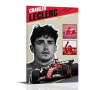 Charles Leclerc - Poster artistico da parete su tela, decorazione artistica da parete, per casa, camera da letto, estetica, pittore, decorazione per soggiorno, decorazione da parete resistente, con