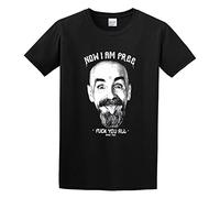Charles Manson Fuuuuuuuck You all Blood Vintage Tattoo Fucking Murder Hippy 22 Men Adult Short Sleeve Black 3XL