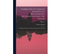 Charles Masson Narrative Of Various Journeys In Balochistan, (Copertina rigida)