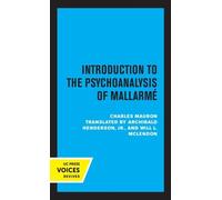 Charles Mauron Introduction to the Psychoanalysis of Mallarme (Copertina rigida)