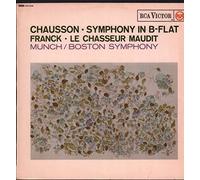 CHARLES MUNCH - chausson: symphony in b-flat / franck: le chasseur maudit LP