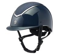 Charles Owen 2023 Casco da Equitazione Kylo Standard Peak Kylo - Navy Lucido/Peltro Helmet Size - 55-58cm