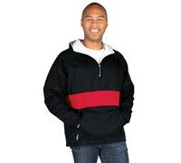 Charles River Apparel - Giacca a Vento Uomo Nero/Rosso L