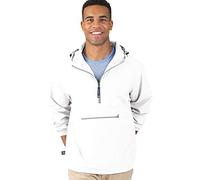 Charles River Apparel Pack-N-Go - Pullover resistente al vento e all'acqua (taglie reg/ext) - Bianco - Small