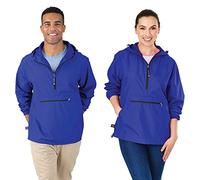 Charles River Apparel Pack-N-Go - Pullover Resistente al Vento e all'Acqua (Taglie Reg/Ext) - Blu - M