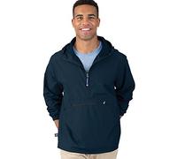 Charles River Apparel Pack-N-Go - Pullover resistente al vento e all'acqua (taglie reg/ext) - Blu - Medium