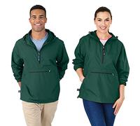 Charles River Apparel Pack-N-Go - Pullover Resistente al Vento e all'Acqua (Taglie Reg/Ext) - Verde - L