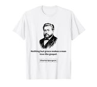 Charles Spurgeon Baptist Nient'altro Che Grazia Maglietta
