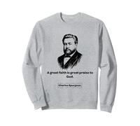 Charles Spurgeon Grande lode a Dio Uomo Donna Regalo Felpa