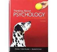 Charles T. Blair-Broeker Ra Thinking About Psychology, High S (Copertina rigida)