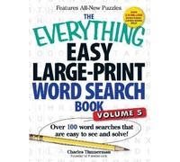 Charles Timmerm The Everything Easy Large-Print Word Search Book, Vo (Tascabile)