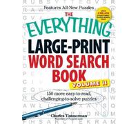 Charles Timmerm The Everything Large-Print Word Search Book, Volume (Tascabile)