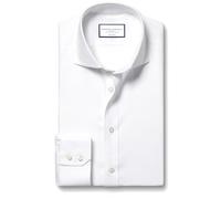 Charles Tyrwhitt Camicia Formale in Twill di Cotone con Colletto a Spalla mancante - Bianco Singolo Polsino Taglia 15,5/34