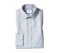 Charles Tyrwhitt Grey Slim Fit Classic Collar Non-iron Poplin Stripe Shirt Gr Taglia: 15.5"-35"-Sing | Camicie Business Outlet | Uomo | Grigio