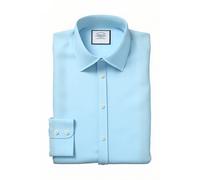 Charles Tyrwhitt Teal Extra Slim Fit Classic Collar Egyptian Cotton Herringbo Taglia: 17.5"-36"-Sing | Camicie Business Outlet | Uomo