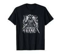 Charles Vane Pirate Capitano Skull Crossbones Maglietta