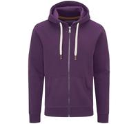 Charles Wilson Felpa Original da Uomo con Cappuccio in Misto Cotone con Zip (M, Deep Purple (1124))