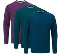 Charles Wilson T-Shirt Girocollo Semplice a Maniche Lunghe in Confezione da 3 (L, Core Essentials Type 21)