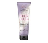 Charles Worthington Shampoo densificante più spesso e pieno, shampoo per capelli fini, viola, 250 ml