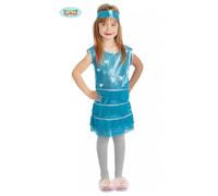 Charleston Costume Bambina 7/9 Ballo Danza Broadway Carnevale Vestito