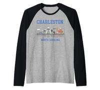 Charleston South Carolina Gifts Camicie da viaggio di addio al nubilato Maglia con Maniche Raglan