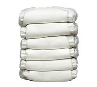 Charlie banana ibrido All-in-One pannolini con dodici inserti riutilizzabili, taglia 1, bianco, pezzi