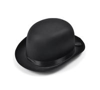 Charlie Chaplin Laurel & Hardy Nero Satinato Qualità Bombetta Costume