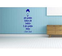 Charlie Chaplin Un giorno senza sorriso è un giorno perso Adesivo da parete Vinyl Citazioni personaggi famosi Adesivo4You ®