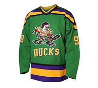 Charlie Conway 96 Mighty Ducks - Maglia da hockey, da uomo, colore: verde, S-3XL, 99 Verde, M