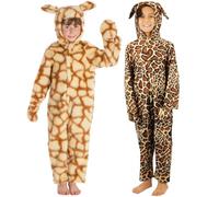Charlie Crow Costume da giraffa in camoscio per bambini 9-11 anni