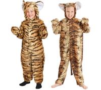 Charlie Crow Costume da tigre in camoscio per bambini 9-11 anni